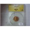 Image 1 : 1955-S LINCOLN CENT ANACS MS65 RED