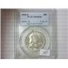Image 1 : 1958-D FRANKLIN HALF DOLLAR PCGS MS64 FBL
