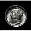Image 1 : 1923-p Liberty Head 'Mercury' Dime 10c Grades Choice Uncirculated ms64 FSB