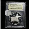 Image 1 : 2001-p Capitol Visitor Center Proof Commemorative Dollar Graded PR70 DCAM