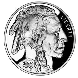 2001-d American Buffalo Proof Silver Dollar Commemorative With Box and COA
