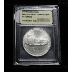 2006-s Old Mint San Francisco Mint Uncirculated Commemorative Graded ms70