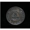 Image 2 : 1864 2 cent piece grades au details net xf
