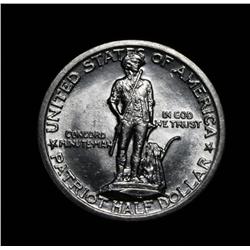 1925 Lexington-Concord Sesquicentennial 50c Commemorative Grades Choice Uncirculated ms64
