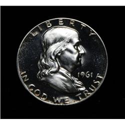 1961 Proof Franklin Half Dollar 50c Grades PR67 CAM