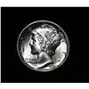 Image 1 : 1934-p Winged Liberty Head 'Mercury' Dime 10c Grades ms64 FSB