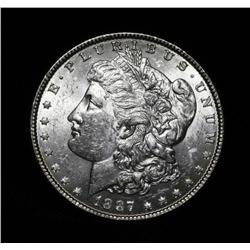 1887-p Morgan Dollar Grades Select Uncirculated ms63