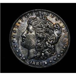 1884-s Morgan Dollar Grades Almost Uncirculated au55