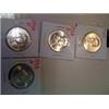 Image 1 : 4 BU Franklin Silver Half Dollars