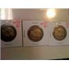 Image 1 : 3 Silver Barber Half Dollars