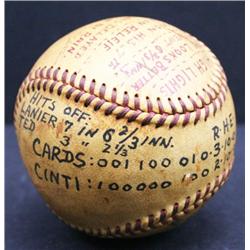 BASEBALL CARDINALS DOC WEAVER TED WILKS GAME BALL