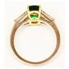 Image 4 : TIFFANY EMERALD AND DIAMOND RING