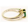 Image 5 : TIFFANY EMERALD AND DIAMOND RING