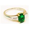 Image 6 : TIFFANY EMERALD AND DIAMOND RING