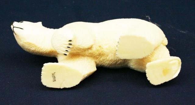 ALASKAN ESKIMO WALRUS TUSK IVORY POLAR BEAR