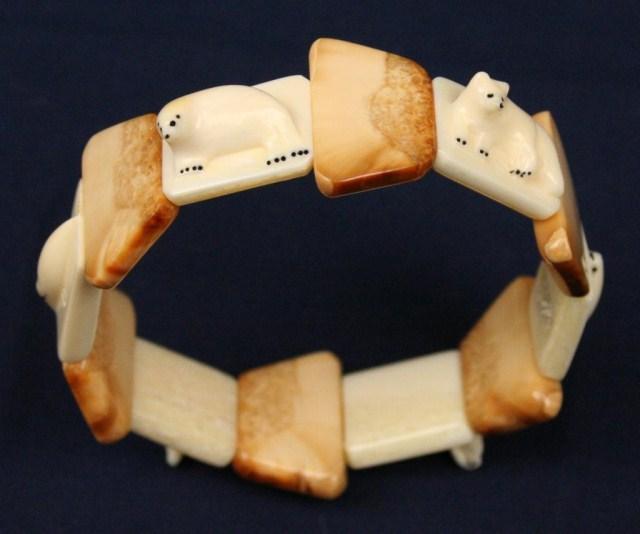 ALASKAN WALRUS IVORY BRACELET LOT