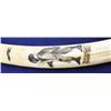 Image 2 : PAIR OF WALRUS IVORY SCRIMSHAW TUSKS
