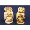 Image 2 : 5 CARVED IVORY NETSUKES - SIGNED
