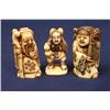 Image 4 : 5 CARVED IVORY NETSUKES - SIGNED