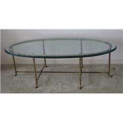 Brass and Glass Coffee Table