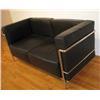 Image 2 : Modern Leather and Chrome Couch after Corbusier