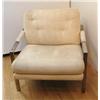 Image 1 : Milo Baughman Upholstered Chrome Chair