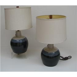Pair of Ceramic Martz lamps