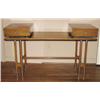 Image 1 : Weiman Modern Desk with Mounted Drawers and Bowtie Pulls