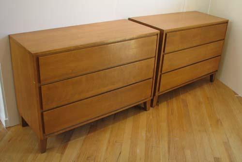Pair Of Russell Wright For Conant Ball American Modern Dressers