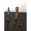 Image 3 : Senufo Granury Door Lock w/Two African Spools and Mossai Doll Figure