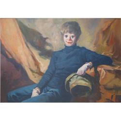 Attilio Alfieri Clown Painting