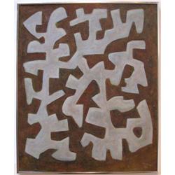 Glen Davis Abstract Painting 1983