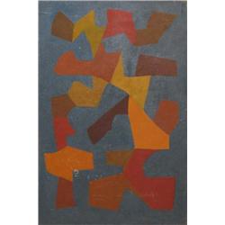 Glen Davis 1984 Abstract Painting