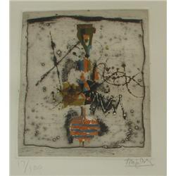 Johnny Friedlaender Abstract Color Etching
