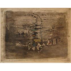 Johnny Friedlander Abstract etching and aquatint