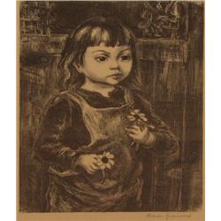 Marion Greenwood Black Eyed Susan lithograph