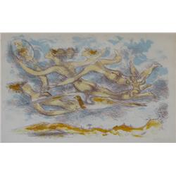 Chaim Gross orig litho Summer Time