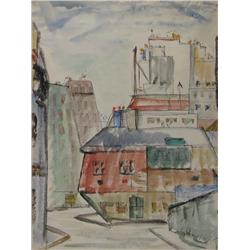 Possibly Gertrude Half Abstracted City Scene