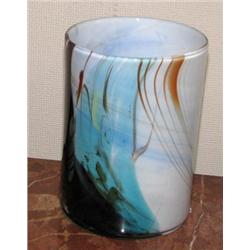 HG Pair of Blown Glass Vessels