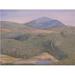 Nell Kaley Nude in Landscape Painting