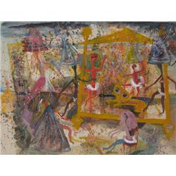 Marie Kelly Dream Dance painting on paper