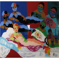 Watfa Midani Reverse Painted Acrylic painting