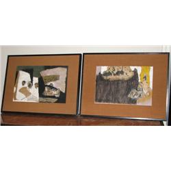 Pair of George Nama Collages