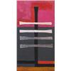 Image 1 : Louise Pershing Abstracted Totem Painting