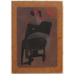 Louise Pershing Seated Figure Painting