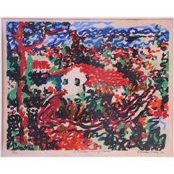 Gordon Price orig serigraph A Hilltop View of Cannes
