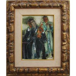 Reuven Rubin painting Musicians of Safed