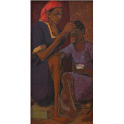 Petion Savain Two Woman painting