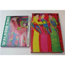 2 Walasse Ting Books one inscribed