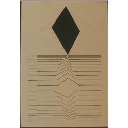 Early Victor Vasarely Intaglio print